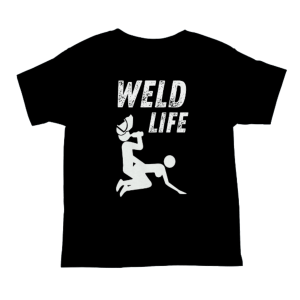 Śmieszna koszulka dla spawacza - Weld Life - Czarny - XL
