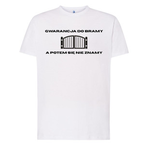 Koszulka prezent dla mechanika - Gwarancja do bramy - Czarny - 3XL