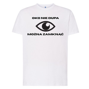 Koszulka prezent dla budowlańca - Oko nie dupa - Czarny - XL