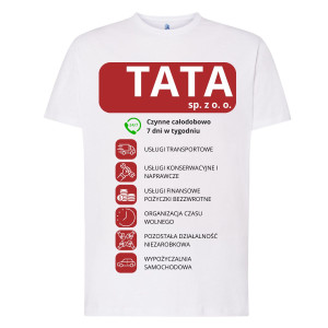 Koszulka prezent na dzień ojca - sp. z. o. o. tata - Czarny - 2XL