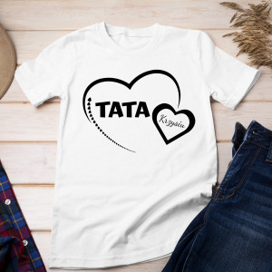 Koszulka Prezent na dzień Ojca - Tata z imionami dzieci – Personalizowana - 3XL