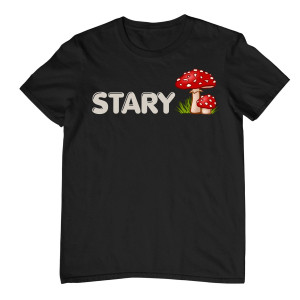 Koszulka prezent na dzień ojca - stary grzyb - Czarny - XL