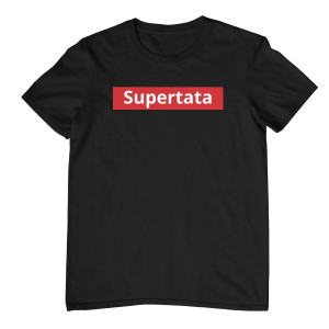 Koszulka prezent na dzień ojca - Supertata - Czarny - XL