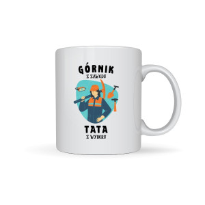 Kubek prezent na dzień ojca - Tata Górnik