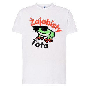 Koszulka prezent na dzień ojca - Żajebisty Tata - Czarny - XL