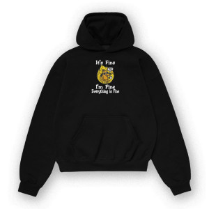Bluza z haftem memowa - its fine - XL