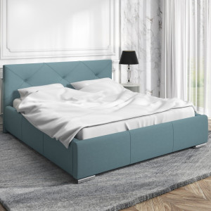 Karen – Polsterbett mit Bettkasten und Lattenrost