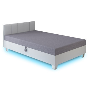 Marcela LED mit Kopfteil – Schlafsofa und Bett mit Bettkasten