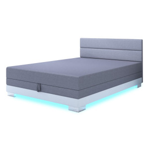Torin 140x200 Grau – Polsterbett mit Bettkasten