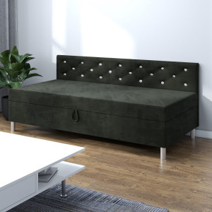 Princess 120x195 mit Seitenteil – Schlafsofa und Bett mit Bettkasten