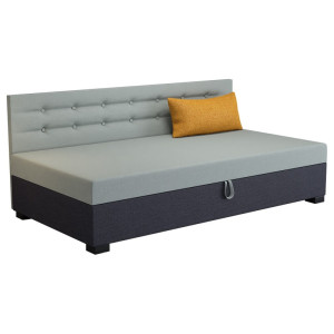 Olaf mit Seitenteil – Schlafsofa und Bett mit Bettkasten