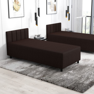 Leo 110x200 mit Kopfteil – Schlafsofa und Bett mit Bettkasten