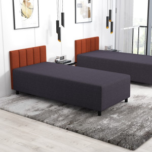 Leo 120x200 mit Kopfteil – Schlafsofa und Bett mit Bettkasten
