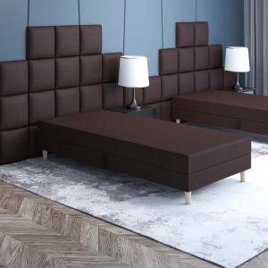 Eliot 100x195 im skandinavischen Stil – Hotelbett mit Bettkasten