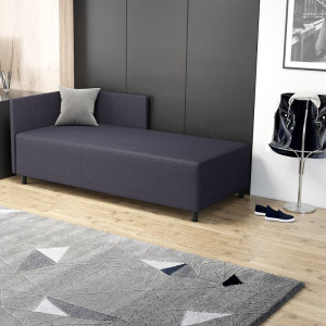 Ben 100x195 – Schlafsofa mit Kopf- und Seitenteil und Bettkasten