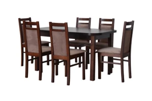 Stół do jadalni St-44 + 6 krzeseł model 125