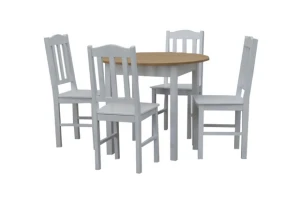 Stół do jadalni ST35  + 4 krzesła model 12