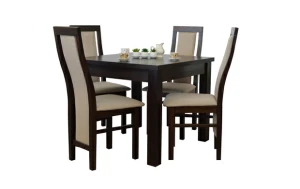 Stół do jadalni ST41 + 4 krzesła model 44