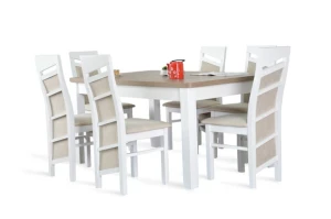 Stół do jadalni W2 + 6 krzeseł model 63