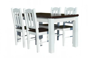 Stół do jadalni W2 z krzesłami model 12