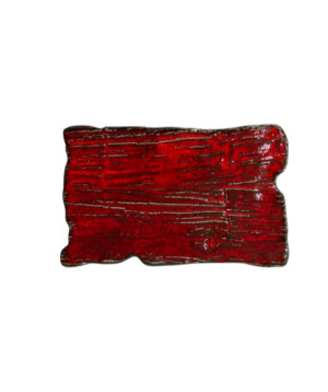 Talerz prostokątny 30x18cm KERA Moku, kolor rubin