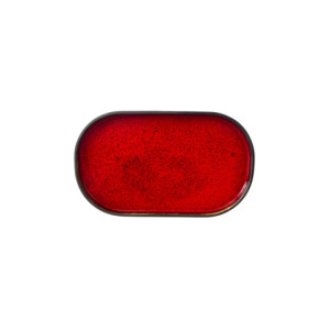Półmisek z rantem 24,5x15cm Arondi Kera, kolor rubin