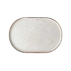 Półmisek z rantem 33x23cm Arondi Kera, kolor kremowy
