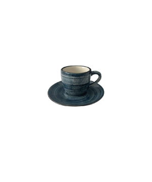 Filiżanka 200ml Bel Kera plus spodek 15 cm, kolor morski
