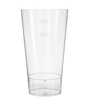Szklanka plastikowa wysoka z poliwęglanu Semi Glass Conic Line 500ml (cechy 300ml/400ml)