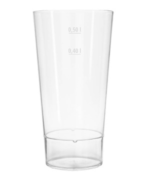 Szklanka plastikowa wysoka z poliwęglanu Semi Glass Conic Line 600ml (cechy 400ml/500ml)