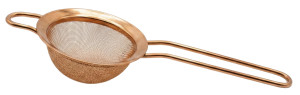Sitko barmańskie Fine Strainer, zaokrąglone, kolor miedziany, średnica 8cm
