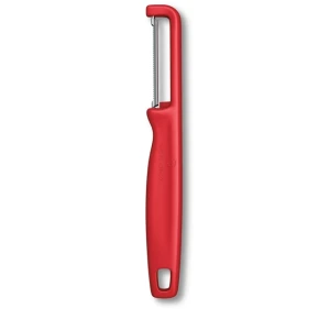 Nóż/Obieraczka do obierania owoców i i warzyw Victorinox (Peeler), czerwony, ostrze pionowe