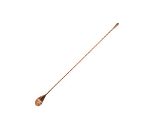 Łyżka barmańska Teardrop, stal nierdzewna, pokryta miedzią 30cm
