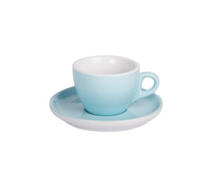 Filiżanka do cappucino 160ml APS Colored Sets, błękitna (ze spodkiem)