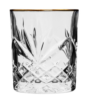 Szklanka niska Paris Prestige Line 310ml, złoty rant