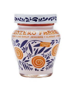 Imbir pół-kandyzowany w syropie, Fabbri 230g, (słój ozdobny)