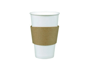 Opaska tekturowa na kubek 300ml/380ml/400ml, op.50 sztuk