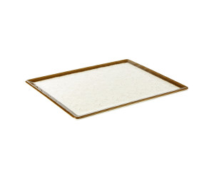 Talerz z melaminy APS STONE ART GN 1/2, 32,5x26,5cm (ze stopkami antypoślizgowymi)