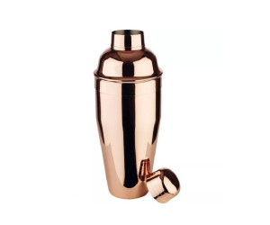 Shaker francuski 3-częściowy APS, polerowany 700ml, kolor miedziany, INOX 18/8