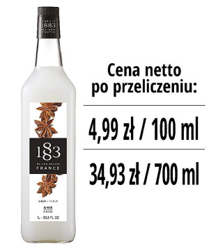 Syrop 1883 Routin Anyż, szklana butelka 1L