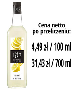 Syrop 1883 Routin Cytryna, szklana butelka 1L