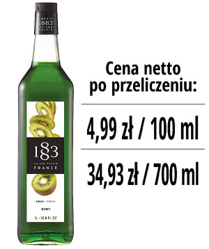 Syrop 1883 Routin Kiwi, szklana butelka 1L