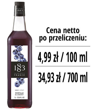 Syrop 1883 Routin Jagoda, szklana butelka 1L