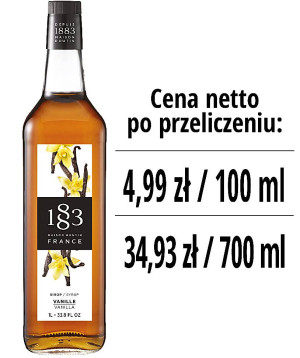 Syrop 1883 Routin Wanilia, szklana butelka 1L