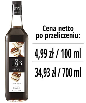 Syrop 1883 Routin Tiramisu, szklana butelka 1L