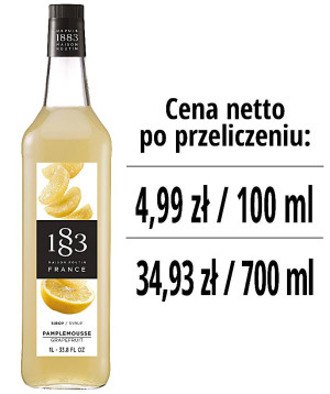 Syrop 1883 Routin Grejpfrut, szklana butelka 1L