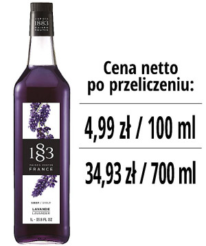 Syrop 1883 Routin Lawenda, szklana butelka 1L