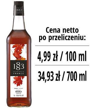 Syrop 1883 Routin Klonowy, szklana butelka 1L
