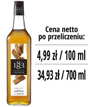 Syrop 1883 Routin Ciastko Speculoos, szklana butelka 1L