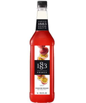 Syrop 1883 Routin Czerwona Marakuja (Red Passion Fruit), plastikowa butelka PET 1L